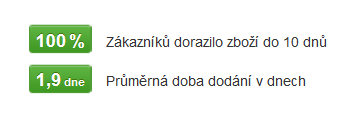 doba doručení